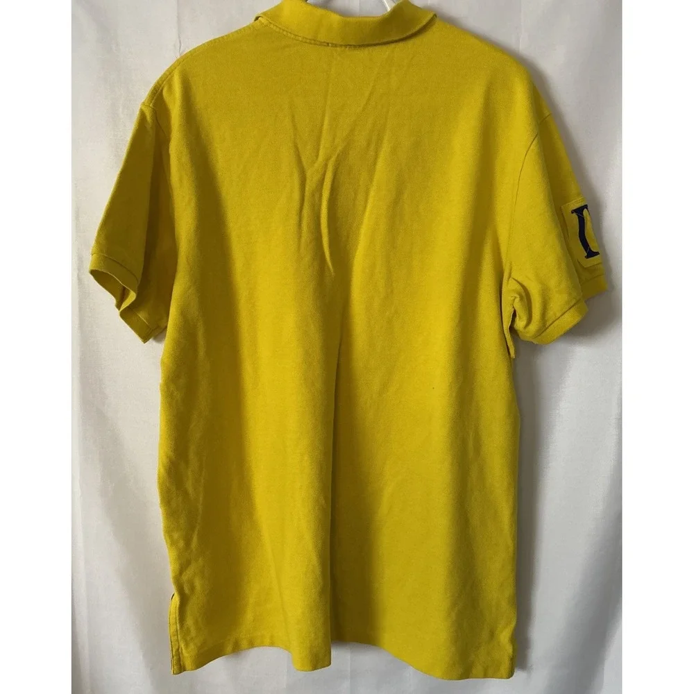 Polo Ralph Lauren RL County Riders & Jockey Club Polo Shirt‎ Yellow #258 Size XL